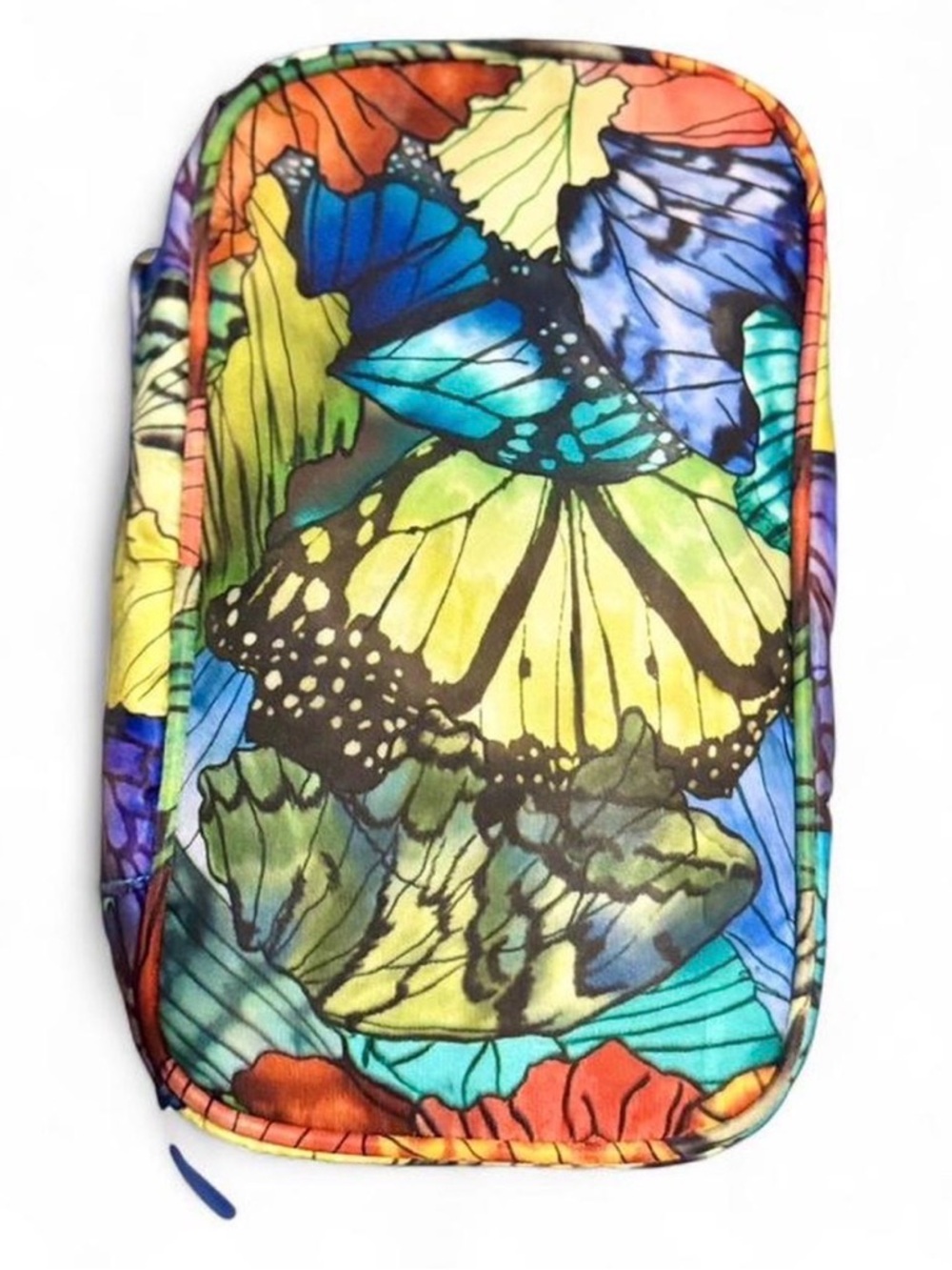 Sonia Kashuk Triple Train Case Butterfly Wings 2015 Rare Vintage Makeup Bag